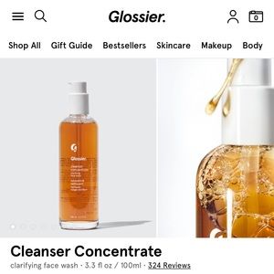 BNIB glossier cleanser concentrate